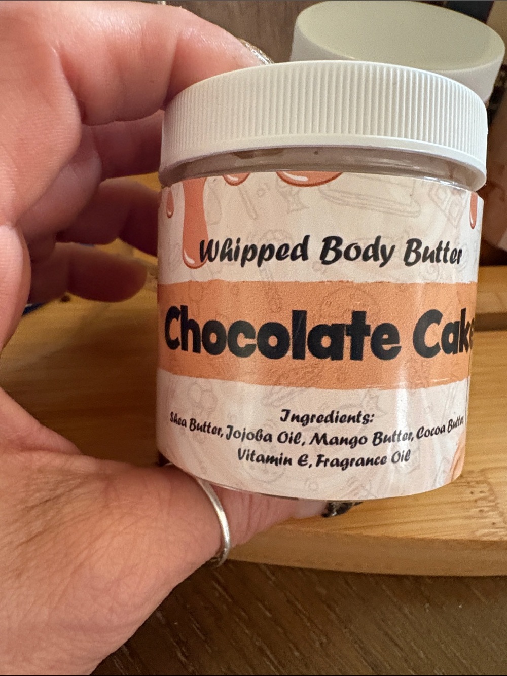 JB- Handmade 🍫Chocolate 🍰Cake Whipped Body Butter  4oz jar - Picture 4 of 5